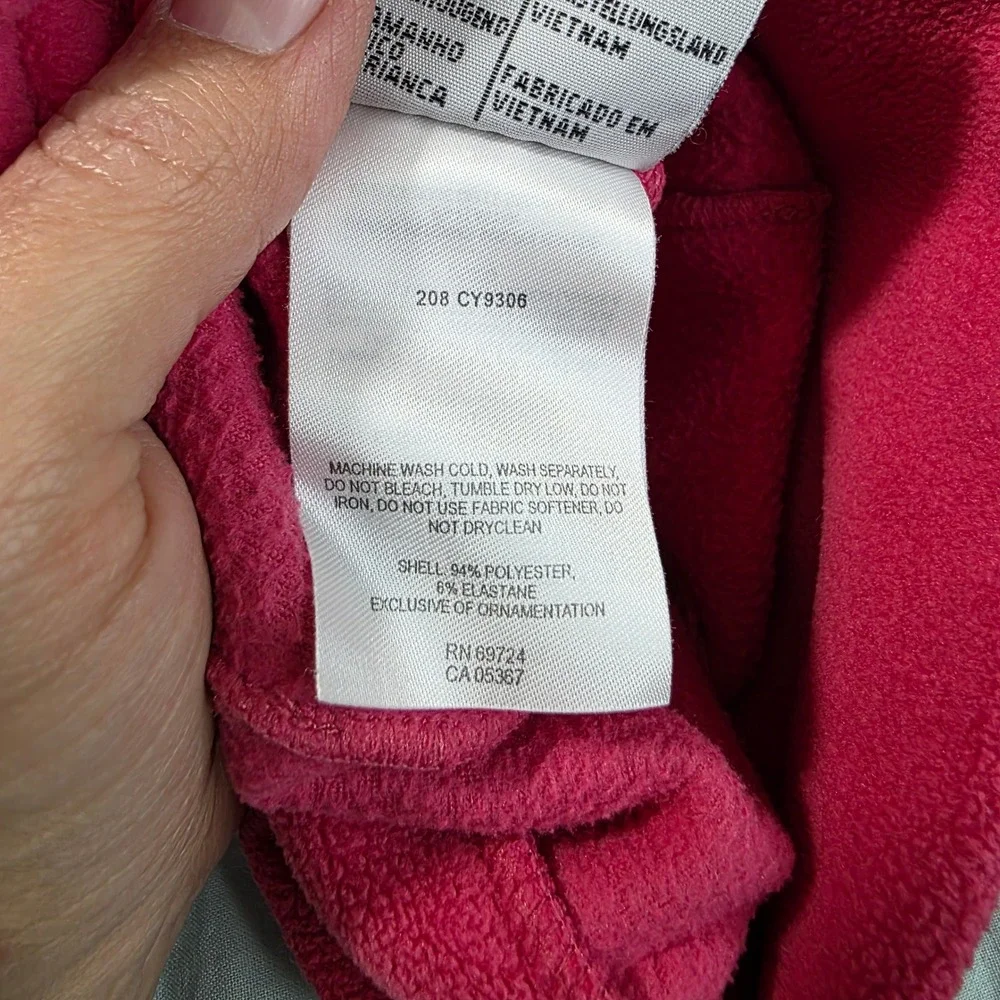 Columbia Fleece Beanie Youth O/S Pink Microfleece Warm Winter Hat